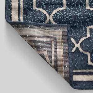 English Elm Christopher Knight Home® - MERIDIAN Blue Ombre Polypropylene Area Rug 5'3" x 7' Machine-Woven Low Pile Durable 100% Polypropylene Comfortable Accent 65864.00