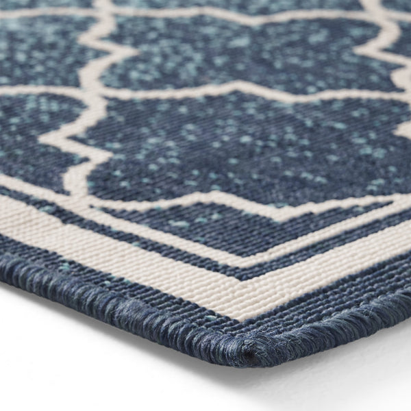English Elm Christopher Knight Home® - MERIDIAN Blue Ombre Polypropylene Area Rug 5'3" x 7' Machine-Woven Low Pile Durable 100% Polypropylene Comfortable Accent 65864.00