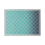 Christopher Knight Home® - Noble House - Laguna Outdoor 5'3" X 7' Ombre Area Rug, Blue and Ivory