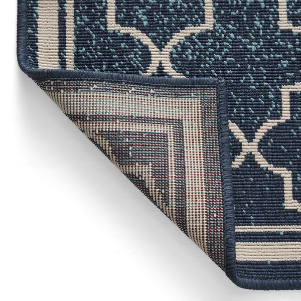 English Elm Christopher Knight Home® - MERIDIAN Blue Ombre Polypropylene Area Rug 5'3" x 7' Machine-Woven Low Pile Durable 100% Polypropylene Comfortable Accent 65864.00