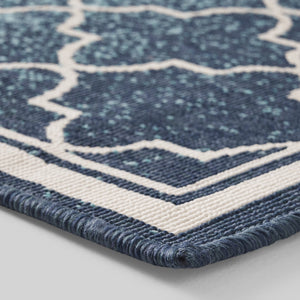 English Elm Christopher Knight Home® - MERIDIAN Blue Ombre Polypropylene Area Rug 5'3" x 7' Machine-Woven Low Pile Durable 100% Polypropylene Comfortable Accent 65864.00