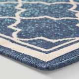 Christopher Knight Home® - Noble House - Laguna Outdoor 5'3" X 7' Ombre Area Rug, Blue and Ivory