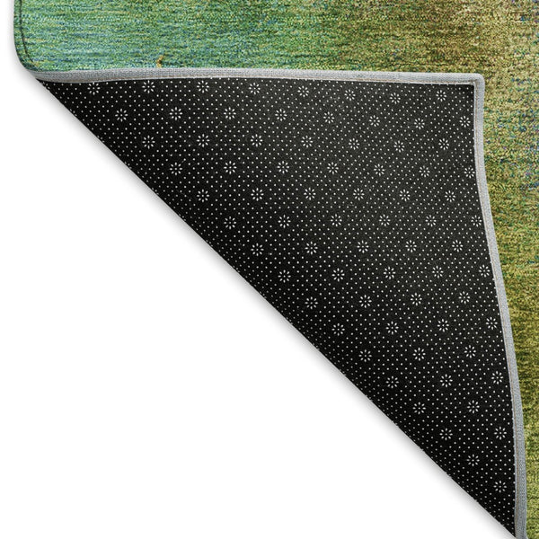HomeRoots 8' Vibrant Round Abstract Area Rug - Modern Geometric Design for Indoor & Outdoor Spaces, Washable! 658641