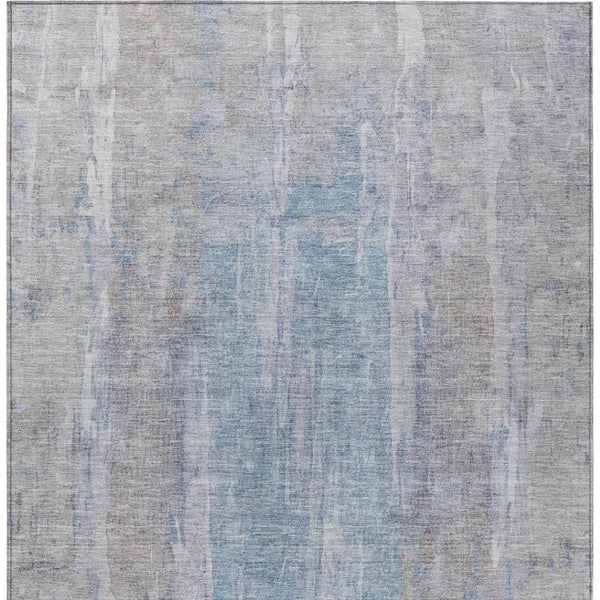 HomeRoots 10' Beige and Blue Abstract Area Rug - Washable, Durable, Indoor/Outdoor, Perfect for High-Traffic Spaces 658662
