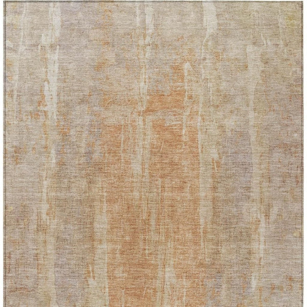 HomeRoots 5' X 8' Khaki & Beige Abstract Area Rug - Washable, Durable, Indoor/Outdoor Essential for Any Space 658664