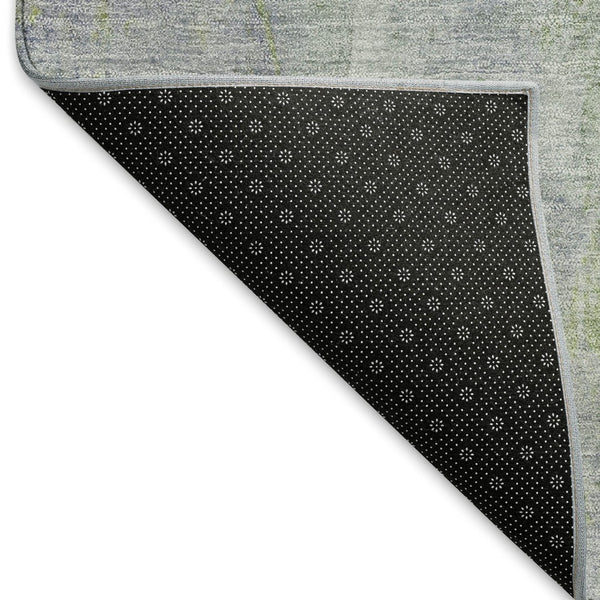 HomeRoots 8' X 10' Washable Plum & Green Abstract Area Rug - Modern, Durable Design for Indoor & Outdoor Use 658678