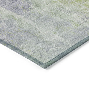 HomeRoots 8' X 10' Washable Plum & Green Abstract Area Rug - Modern, Durable Design for Indoor & Outdoor Use 658678