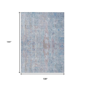 HomeRoots 9' Blue and Blush Abstract Area Rug - Washable, Durable, Stylish for Indoor and Outdoor Spaces! 658721