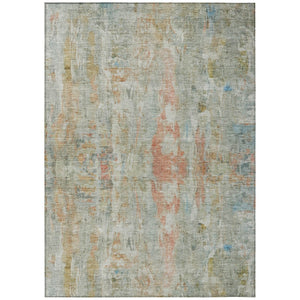 HomeRoots 10' X 14' Sage & Copper Abstract Area Rug - Stylish, Washable Indoor/Outdoor Decor for Any Space 658740