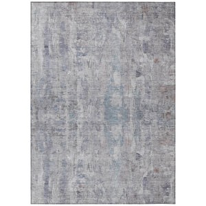 HomeRoots 5' X 8' Abstract Taupe and Gray Washable Area Rug – Modern, Durable, Versatile for Indoor & Outdoor Use 658742