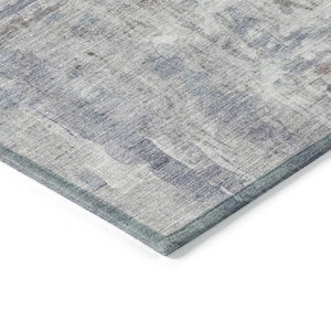 HomeRoots 8' Taupe and Gray Round Abstract Rug – Stylish, Washable, Durable Indoor/Outdoor Area Essential! 658743