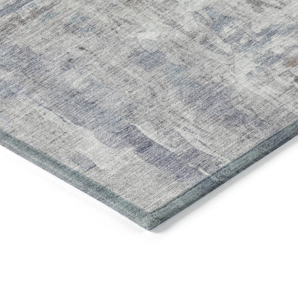 HomeRoots 8' Taupe and Gray Round Abstract Rug – Stylish, Washable, Durable Indoor/Outdoor Area Essential! 658743