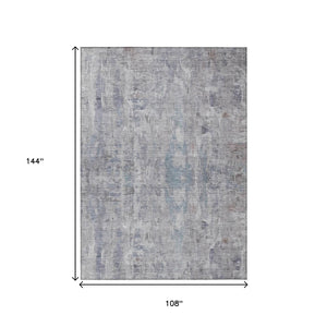 HomeRoots 9' X 12' Taupe and Gray Abstract Area Rug - Stylish, Washable, Durable for Indoor & Outdoor Spaces 658745