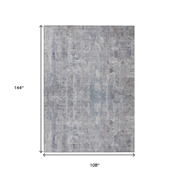 HomeRoots 9' X 12' Taupe and Gray Abstract Area Rug - Stylish, Washable, Durable for Indoor & Outdoor Spaces 658745