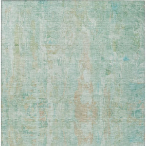 HomeRoots 5' X 8' Turquoise & Copper Abstract Area Rug – Stylish, Durable, Machine Washable for Indoors & Outdoors 658748