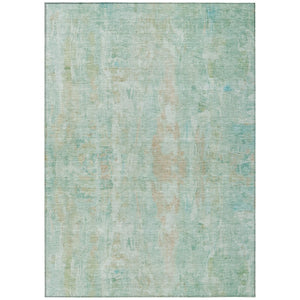HomeRoots 5' X 8' Turquoise & Copper Abstract Area Rug – Stylish, Durable, Machine Washable for Indoors & Outdoors 658748
