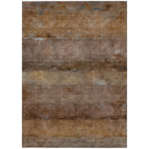 HomeRoots 10' Khaki and Brown Abstract Area Rug - Durable, Washable, Stylish for Indoor/Outdoor Living Spaces 658788