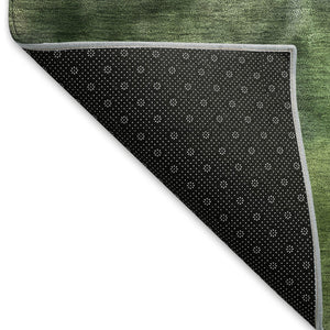 HomeRoots 8' X 10' Stylish Green and Purple Abstract Washable Area Rug for Indoor and Outdoor Spaces 658816