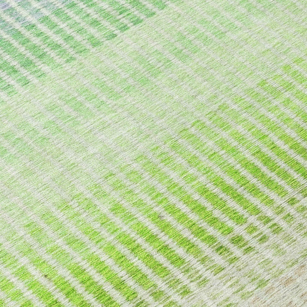 HomeRoots 8' Colorful Striped Round Area Rug – Washable, Durable, Perfect for Indoor/Outdoor Use, Easy Care 658875