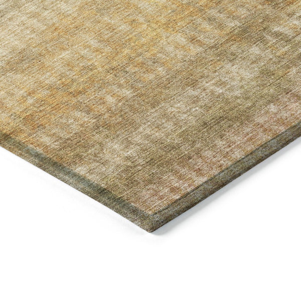 HomeRoots 8' X 10' Beige and Gold Striped Washable Rug – Durable, Stylish Floor Covering for Indoor & Outdoor Use 658954