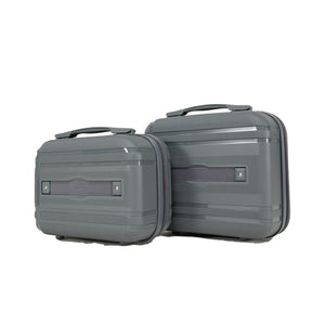 English Elm 6-piece Hard Shell Spinner Luggage Set Expandable Polypropylene with Combo Lock Grey T3292P328854