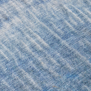 HomeRoots 8' Blue and Ivory Round Abstract Washable Rug – Versatile Indoor-Outdoor Decor for Modern Spaces 659025