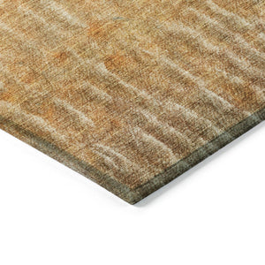 HomeRoots 8' X 10' Copper and Beige Abstract Rug - Stylish, Washable, Durable for Indoor & Outdoor Spaces! 659032