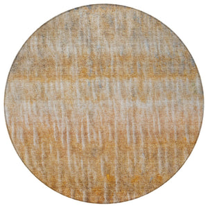 HomeRoots 8' Vibrant Round Abstract Area Rug - Washable Polyester for Indoor & Outdoor Use, Stain-Resistant Design 659043