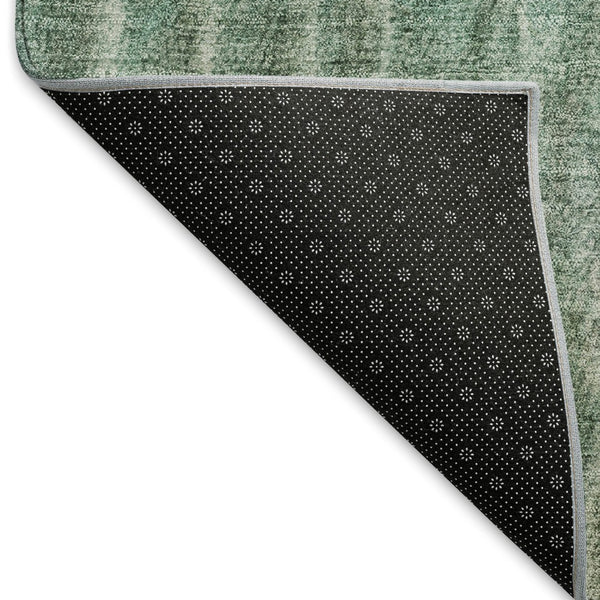 HomeRoots 8' Teal Blue and Beige Abstract Indoor-Outdoor Area Rug – Stylish, Washable, and Durable for All Spaces 659049