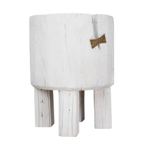 HomeRoots White Wood Pot Planter - Elegant Minimalist Design for Indoor Plants, Perfect for Home Décor & Gifting 659060