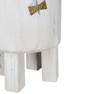 HomeRoots White Wood Pot Planter - Elegant Minimalist Design for Indoor Plants, Perfect for Home Décor & Gifting 659060