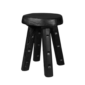 HomeRoots 19" Black Solid Wood Round End Table – Elegant Accent for Living Rooms, Bedrooms & Entryways 659061