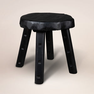 HomeRoots 19" Black Solid Wood Round End Table – Stylish, Versatile Accent for Living Rooms, Bedrooms & More! 659062