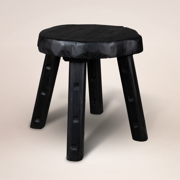 HomeRoots 19" Black Solid Wood Round End Table – Stylish, Versatile Accent for Living Rooms, Bedrooms & More! 659062