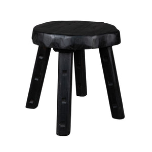 HomeRoots 19" Black Solid Wood Round End Table – Stylish, Versatile Accent for Living Rooms, Bedrooms & More! 659062