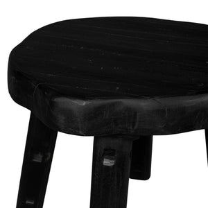 HomeRoots 19" Black Solid Wood Round End Table – Stylish, Versatile Accent for Living Rooms, Bedrooms & More! 659062