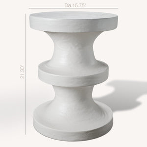 HomeRoots 22" White Wood Round End Table - Modern Design, Versatile Use, Fully Assembled, Ideal for Small Spaces 659068