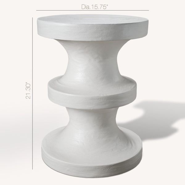 HomeRoots 22" White Wood Round End Table - Modern Design, Versatile Use, Fully Assembled, Ideal for Small Spaces 659068