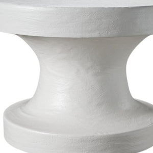 HomeRoots 22" White Wood Round End Table - Modern Design, Versatile Use, Fully Assembled, Ideal for Small Spaces 659068