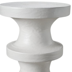 HomeRoots 22" White Wood Round End Table - Modern Design, Versatile Use, Fully Assembled, Ideal for Small Spaces 659068