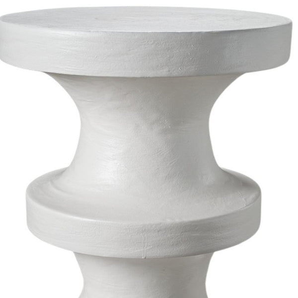 HomeRoots 22" White Wood Round End Table - Modern Design, Versatile Use, Fully Assembled, Ideal for Small Spaces 659068