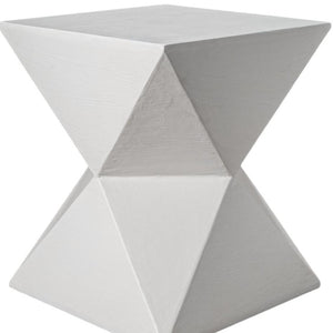 HomeRoots 19" Compact White Wood Round End Table - Modern Accent for Small Spaces, Fully Assembled & Versatile 659070