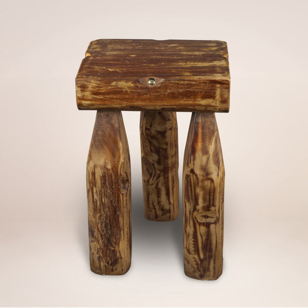HomeRoots 24" Brown Solid Wood Square End Table – Versatile, No Assembly Required, Perfect for Living or Bedroom Use! 659072