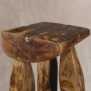 HomeRoots 24" Brown Solid Wood Square End Table – Versatile, No Assembly Required, Perfect for Living or Bedroom Use! 659072