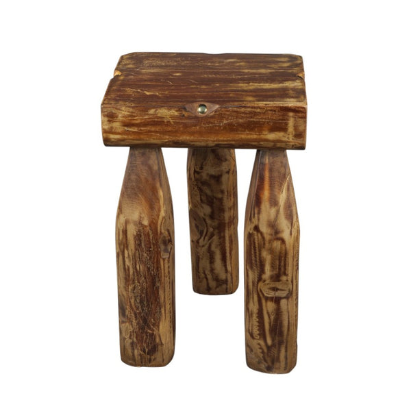 HomeRoots 24" Brown Solid Wood Square End Table – Versatile, No Assembly Required, Perfect for Living or Bedroom Use! 659072