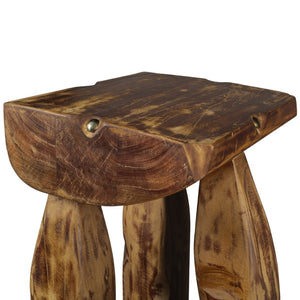 HomeRoots 24" Brown Solid Wood Square End Table – Versatile, No Assembly Required, Perfect for Living or Bedroom Use! 659072