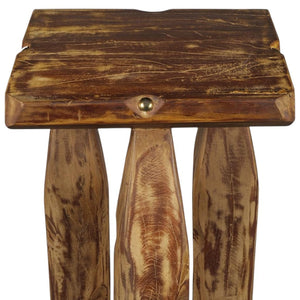 HomeRoots 24" Brown Solid Wood Square End Table – Versatile, No Assembly Required, Perfect for Living or Bedroom Use! 659072