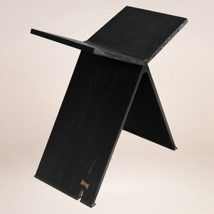 HomeRoots 41" Black Wood One Tier Bookcase - Stylish Storage Solution for Modern Homes with Fixed Shelves 659076