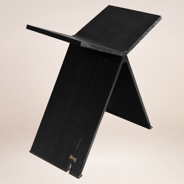 HomeRoots 41" Black Wood One Tier Bookcase - Stylish Storage Solution for Modern Homes with Fixed Shelves 659076