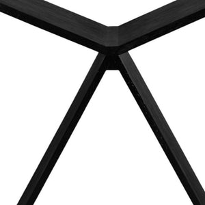 HomeRoots 41" Black Wood One Tier Bookcase - Stylish Storage Solution for Modern Homes with Fixed Shelves 659076